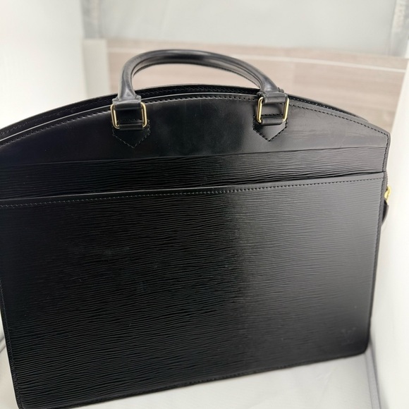 Louis Vuitton Black Riviera with Structured Design and Glossy Finish Leather - Picture 1 of 10